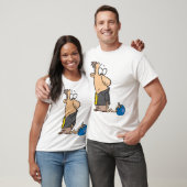 T-shirt Funny Sad Bowler caractère avec Bowling Ball (Unisexe)