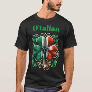 T-shirt Funny Saint Patricks Day Irlandais Italien O'talia