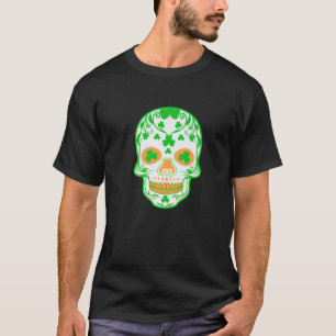 T-shirt Funny Saint Patrick's Day Skull Decorate For Adult