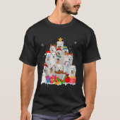 T-shirt Funny Samoyed Christmas Tree Animaux Amoureux de l (Devant)