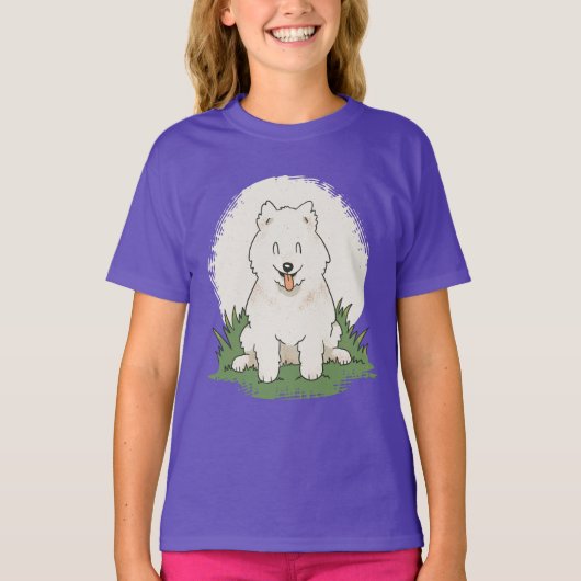 T-shirt Funny Samoyed Dog (Devant)