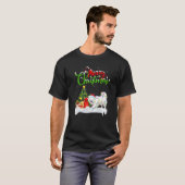 T-shirt Funny Samoyed Dog Lover Xmas Lighting Samoyed Chri (Devant entier)