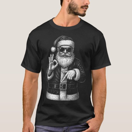 T-shirt Funny Santa 6 7 Meme Design _ Christmas Math Humor (Devant)