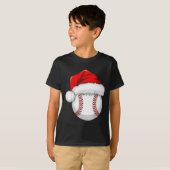 T-shirt Funny Santa Hat Xmas Srt Lover Christmas Baseball (Devant entier)