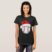 T-shirt Funny Santa Hat Xmas Srt Lover Christmas Baseball (Devant entier)