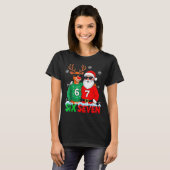 T-shirt Funny Santa Reindeer 6 7 Christmas Meme Six Seven  (Devant entier)