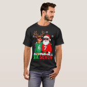 T-shirt Funny Santa Reindeer 6 7 Christmas Meme Six Seven  (Devant entier)