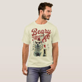 T-shirt Funny Santa Riding Polar Bear | Beary Christmas (Devant entier)