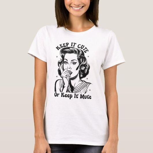 T-shirt Funny sarcasme mignon mot art (Devant)
