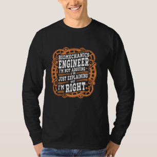 T-shirt Funny Sarcastic Biomécanique Ingénieur