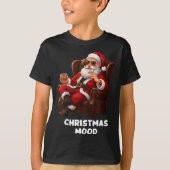T-shirt Funny Sarcastic Santa Smoking And Drinking “christ (Devant)