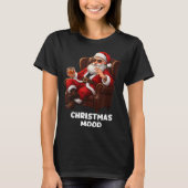 T-shirt Funny Sarcastic Santa Smoking And Drinking “christ (Devant)
