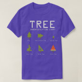 T-shirt Funny Sarcastic Tree Identification Chart for Happ (Design devant)