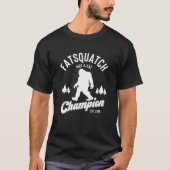 T-shirt Funny Sasquatch Fatsquatch Cacher et manger Champi (Devant)