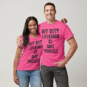 T-shirt Funny Save Yourself (Unisexe)