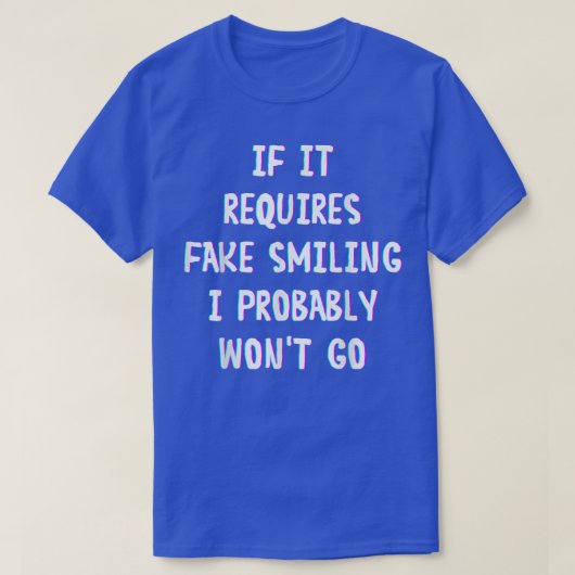 T-shirt Funny Saying (Design devant)