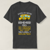 T-shirt Funny School Bus Driver Don No Cracks No Damage N (Design devant)