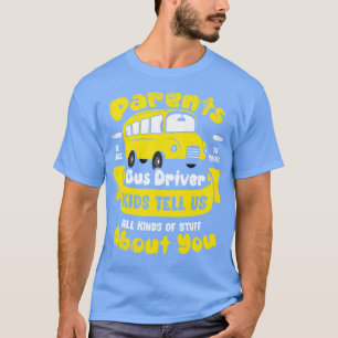 T-shirt Funny School Bus Driver Operator Cadeau
