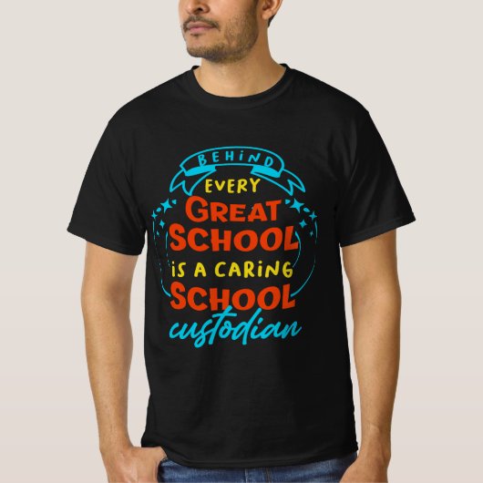 T-shirt Funny School Custodian  (Devant)