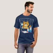 T-shirt Funny Science Chat Enseignant en chimie (Devant entier)