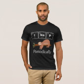 T-shirt Funny Science Pun Chimie Sloth Nap Lover (Devant entier)