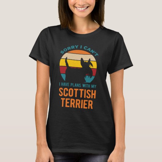 T-shirt Funny Scottish Terrier (Devant)