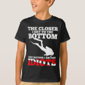 T-shirt Funny Scuba Diving Flag Dive Quote Scuba Diver Gif (Devant)