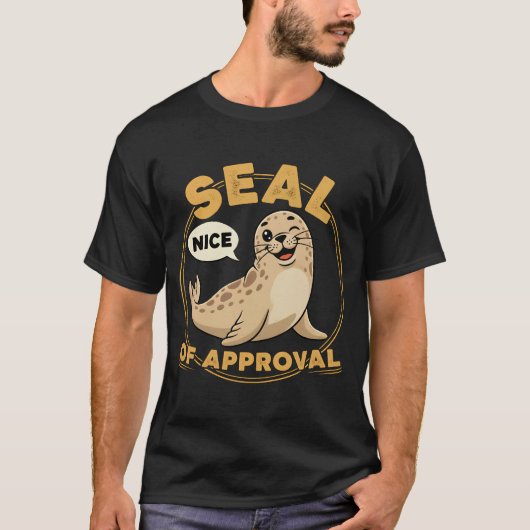 T-shirt Funny Seal of Approval | Cute Animal Pun (Devant)