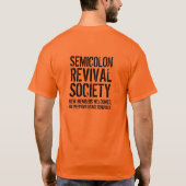 T-shirt Funny Semicolon Revival Society (Dos)