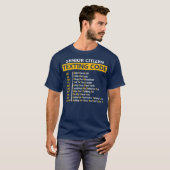 T-shirt Funny Senior Citizens Texting Code Design Gift (Devant entier)