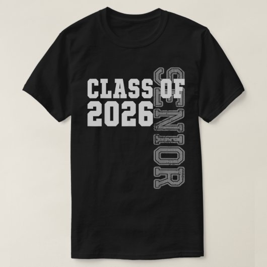 T-shirt Funny Senior Graduation Classe cadeau de 2026 Seni (Design devant)