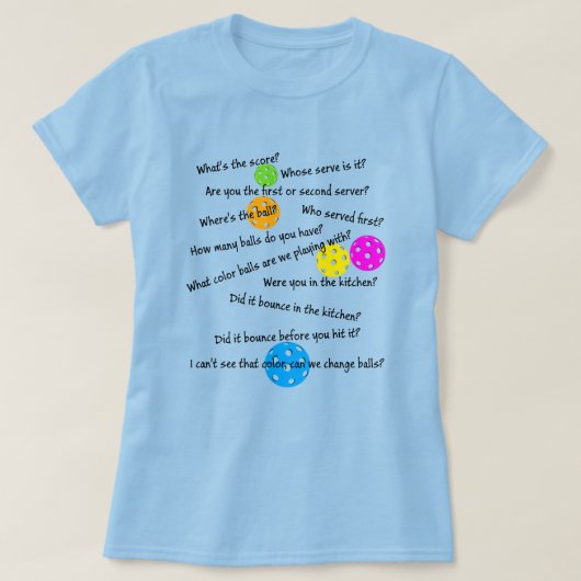 T-shirt Funny Senior Pickleball Chaos Sac fourre-tout (Design devant)