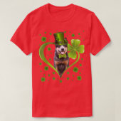 T-shirt Funny Shamrock chiot Australian Cattle Dog St (Design devant)