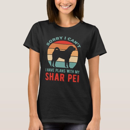 T-shirt Funny Shar Pei (Devant)