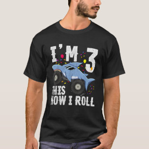 T-shirt Funny Shark Monster Truck 3 2016 Anniversaire Appa