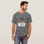 T-shirt Funny Shedding Dog Belge Malinoi (Devant entier)