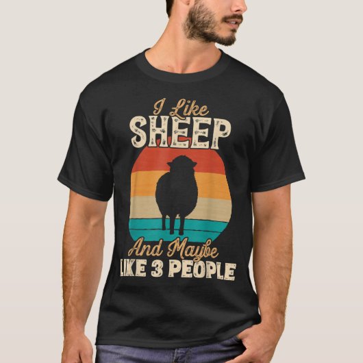 T-shirt Funny Sheep Lover Shirt for Introverts (Devant)