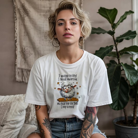 T-shirt Funny Sheep Sarcasm