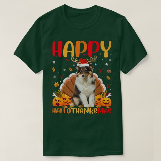 T-shirt Funny Sheltie Dog Lover Happy Sheltie HelloThanksM (Design devant)