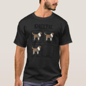 T-shirt Funny Sheltie shetland chien guide de formation Sh (Devant)
