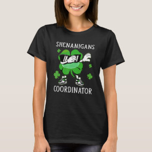 T-shirt Funny Shenanigans Coordonnateur Shamrock Mask St P