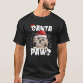 T-shirt Funny Shih Tzu lumières de Noël Arbre Amoureux des (Devant)