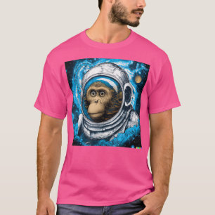 T-shirt Funny Shirt Monkey dans Space Funny Shirt Men Wome