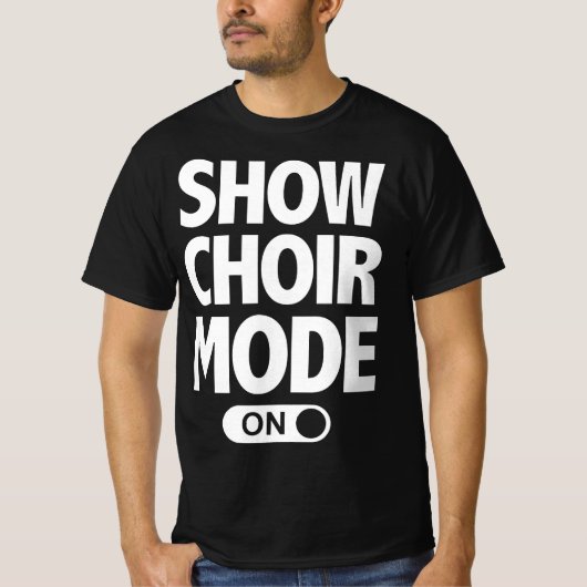 T-shirt Funny Show Choir Music Lover Singing Nerd (Devant)