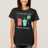 T-shirt Funny Shower Argument (Devant)