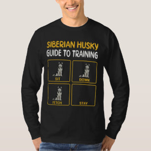 T-shirt Funny Siberian Husky Guide pour l'entraînement chi