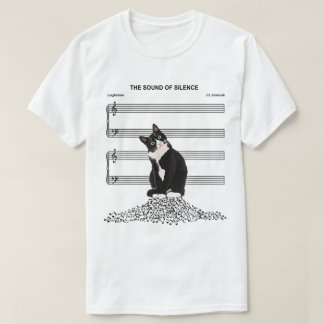 T-shirt Funny Silent Cat Music Parody Design