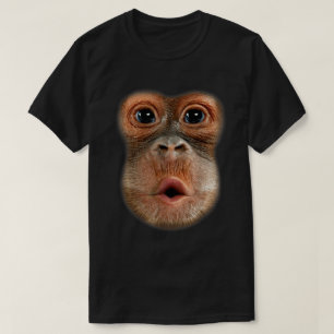 T-shirt Funny Singe Visage Viral Mème Art