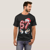 T-shirt Funny Six Seven 67 Christmas Candy Cane Festive Ho (Devant entier)
