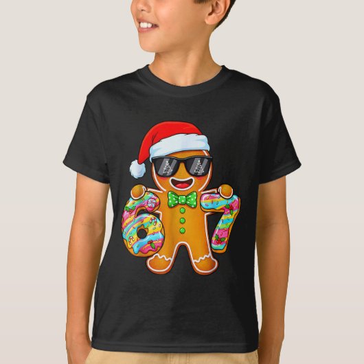 T-shirt Funny Six Seven 67 Gingerbread Christmas Boys Xmas (Devant)